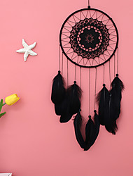 cheap -Boho Dream Catcher Handmade Gift Wall Hanging Decor Art Ornament Craft Feather Flower for Kids Bedroom Wedding Festival 60*20cm