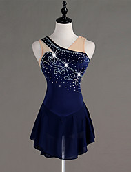 cheap -Figure Skating Dress Crystals / Rhinestones Women&#039;s Girls&#039; Training Sleeveless High Chinlon Tulle