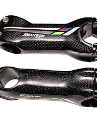 cheap -31.8 mm Bike Stem 17 degree 80/90/10/110/120/130 mm Carbon Fiber Lightweight High Strength Easy to Install for Cycling Bicycle 3K Glossy