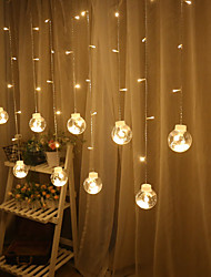 cheap -2.5m String Lights 12 LEDs Warm White White Multi Color Creative Party Decorative EU Plug 1pc