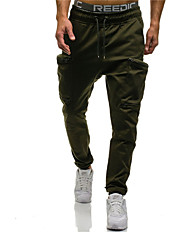 cheap -men&#039;s port sweat pants blend drawstring classic joggers pants zipper pockets cargo pants