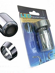 cheap -LED Faucet Light 1 Piece Faucet accessories,Three colour Change Temperature Senor