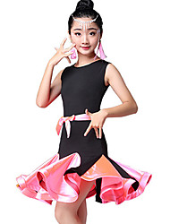 KM Girls New Dance Dress Performance Short Sleeve Ballet Dresses