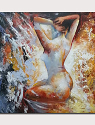 cheap -Oil Painting Hand Painted Square People Nude Modern Rolled Canvas (No Frame)