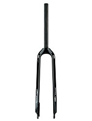cheap -Bike Fork Rigid Fork 28.6 mm Carbon Fiber Full Carbon Lightweight Durable for Cycling Bicycle Road Bike Mountain Bike MTB Black 3K Glossy