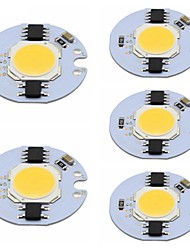 cheap -5pcs COB Luminous DIY Aluminum LED Chip for DIY LED Flood Light Spotlight 5 W