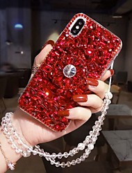 cheap -Phone Case For Samsung Galaxy Back Cover S20 Plus S20 Ultra S20 S9 S9 Plus S8 Plus S8 S8 Edge S7 edge S7 Rhinestone with Stand Glitter Shine Hard Acrylic