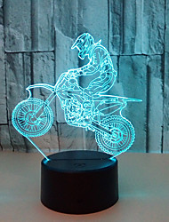 cheap -3D Nightlight Color-Changing with USB Port Touch USB 1pc