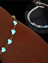 cheap -Ankle Bracelet feet jewelry Women&#039;s Body Jewelry For Party Wedding Alloy Silver 1pc