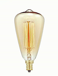 cheap -1pc 40 W E14 ST48 Warm White 2300 k Retro / Dimmable / Decorative Incandescent Vintage Edison Light Bulb 220-240 V