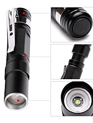 cheap -U&#039;King LED Flashlights / Torch Mini 600 lm LED Emitters 1 Mode Zoomable Rotatable Mini Convenient Ultra Light (UL) Camping / Hiking / Caving Everyday Use Fishing Black / Aluminum Alloy
