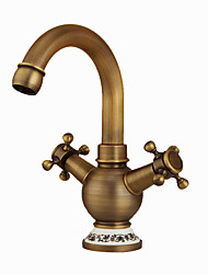 cheap -Antique Kitchen faucet - Two Handles One Hole Antique Copper Standard Spout / Tall / ­High Arc Centerset Contemporary / Antique Kitchen Taps