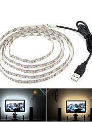 cheap -1pc 1M LED Light Strips Flexible Tiktok Lights 60LEDs USB Cable Power 5V SMD 2835 6mm Christmas Desk Decor Lamp Tape For TV Background Lighting