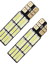 cheap -OTOLAMPARA 2PCS Car LED License Plate Lamp W5W All in One Design CAN-bus LED T10 Bulb Special for Toyota Corolla/ Camry/ Nissan Teana/ Sylphy/ Toyota RAV4 Super Bright Car LED 193 Bulb