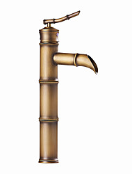 cheap -Bathroom Sink Faucet - Classic Antique Brass Centerset Single Handle One HoleBath Taps