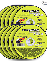 10pc TOOLMAN 3/" x 3//8/" x 1//16/" Premium Cut Off Wheel for Metal 60 Grit 22000 Rpm