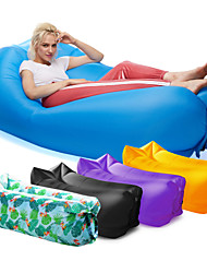 cheap -21Grams Air Sofa Inflatable Lounger Waterproof Anti-air Leaking Portable Hommock with Compression Sacks Headrest Outdoor Camping Fast Inflatable Couch Nylon 230*70 cm for Beach Camping