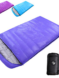 cheap -Shamocamel® Sleeping Bag Outdoor Camping Double Wide Bag for Adults -10~-25 °C Double Size Duck Down Warm Oversized 210*120 cm for Camping / Hiking Sleeping Bags Camping &amp; Hiking Outdoor Recreation