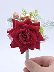 cheap -Wedding Flowers Boutonnieres Wedding / Special Occasion Other Material 4.72&quot;(Approx.12cm) Christmas