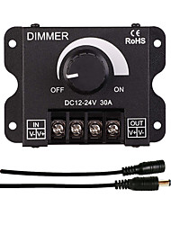 cheap -1PC 30A LED Dimmer DC12V- 24V 360W Adjustable Brightness Bulb Belt Drive Monochrome Photoelectric Power Controller LED for Strips Light or Led Lamp