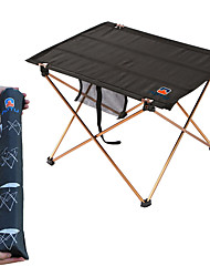 cheap -Camping Table Portable Foldable Compact Durable Aluminium alloy for 2 person Camping / Hiking Hunting Fishing Beach Autumn / Fall Winter Black Red Orange
