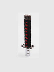 cheap -15cm Universal Samurai Sword Gear Shift Knob Shifter Katana Metal Black+Red
