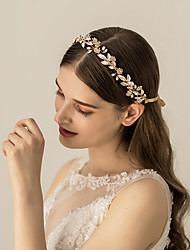 cheap -Alloy Headbands / Headdress / Hair Accessory with Ribbon Tie 1 pc Wedding / Party / Evening Headpiece