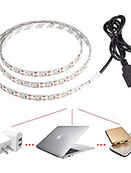 cheap -3m Flexible LED Light Strips 180 LEDs 5050 SMD 10mm 1 set Warm White White USB Party Suitable for Vehicles 5 V