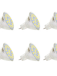 cheap -6pcs 5 W LED Spotlight 300 lm MR11 MR11 15 LED Beads SMD 5730 Warm White White 9-30 V