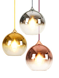 cheap -30 cm Single Design Pendant Light LED Glass Globe Electroplated Modern Gift for Family Friends 220-240V
