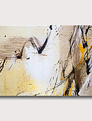 cheap -Oil Painting Hand Painted Horizontal Abstract Modern Rolled Canvas (No Frame)