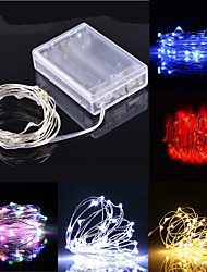 cheap -LED String Lights 5M 50 LEDs String Lights Mini Battery Powered Copper Wire Starry Fairy Lights Battery Operated Lights for Decoration