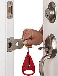 cheap -Portable Door Lock Travel Hotel Door Stopper Self-Defense Door lock Anti Theft Hardware Security School Home Lockdown Lock