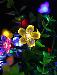 cheap -2m 20 LEDs Cherry Blossom String Lights Batteries Powered Christmas Festival Indoor Decoration Outdoor Courtyard Lighting Decorative