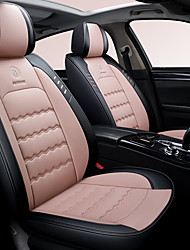 Black, OneSize OKAYDA Car Seat Covers Real Sheepskin Universal Fit Seat Cushion Cover with Short Wool Stripe Black