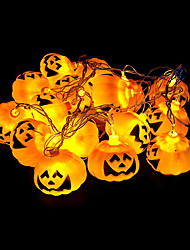 cheap -Halloween String Lights Pumpkin Shaped 20 LEDs Warm White USB Party Decorative USB Powered IP44 1pc 3m