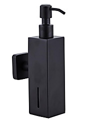 cheap -Soap Dispenser Stainless Steel 304 Wall Mount Liquid and Soap Dispenser for Kitchen and Bathroom Matte Black 1pc Gift for Family