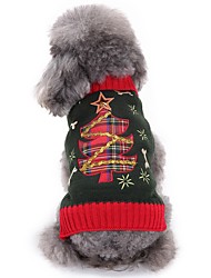 cheap -Dog Sweater Christmas Costume Puppy Clothes Christmas Halloween Christmas Dog Clothes Puppy Clothes Dog Outfits Gray Costume for Girl and Boy Dog Acrylic Fibers XXS XS S M L XL