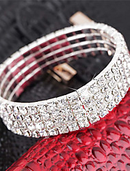 cheap -Women&#039;s AAA Cubic Zirconia Bracelet Classic Totem Series Stylish Elegant Platinum Plated Bracelet Jewelry Silver Rhinestone For Wedding Gift Daily Work Festival