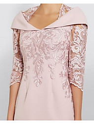 half sleeve mother of the bride dresses tea length