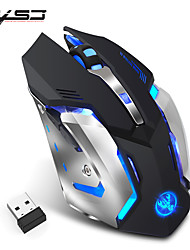 cheap -HXSJ M10 2.4Ghz Wireless Gaming Mouse 2400dpi Built-in Battery Rechargeable 7 Color Backlight Breathing Comfort Gamer Mice