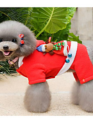cheap -Dog Costume Coat Jacket Christmas Cosplay Christmas Outdoor Winter Dog Clothes Puppy Clothes Dog Outfits Red Costume Baby Small Dog for Girl and Boy Dog Polyster S M L XL XXL