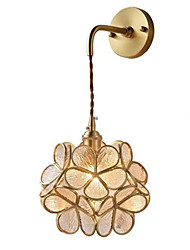 cheap -Cute Wall Lamps Wall Sconces Bedroom Dining Room Copper Wall Light 220-240V 40 W Flower Design