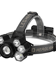 cheap -Headlamps LED 7 Emitters Portable Adjustable Wearproof Durable Camping / Hiking / Caving Everyday Use Cycling / Bike Black