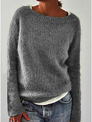 Women's Solid Colored Long Sleeve Pullover Sweater Jumper, V Women's Solid Colored Long Sleeve Pullover Sweater Jumper, V