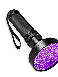 cheap -Black Light Flashlights / Torch LED 100 Emitters Adjustable Windproof Easy Carrying Durable Camping / Hiking / Caving Everyday Use Fishing Purple Light Source Color Black