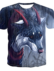 Men S Daily Street Exaggerated Plus Size T Shirt 3d Print Round