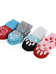 cheap -Dog Cat Pets Boots / Shoes Socks Puppy Clothes Keep Warm Dog Clothes Puppy Clothes Dog Outfits Random Pink Gray Costume for Girl and Boy Dog Cotton S M L