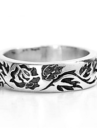 cheap -1pc Band Ring Ring For Men&#039;s Street Daily Work Copper Silver Plated Vintage Style Roses Precious