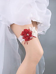 cheap -Lace Wedding Wedding Garter With Stitching Lace / Flower Garters Wedding / Festival